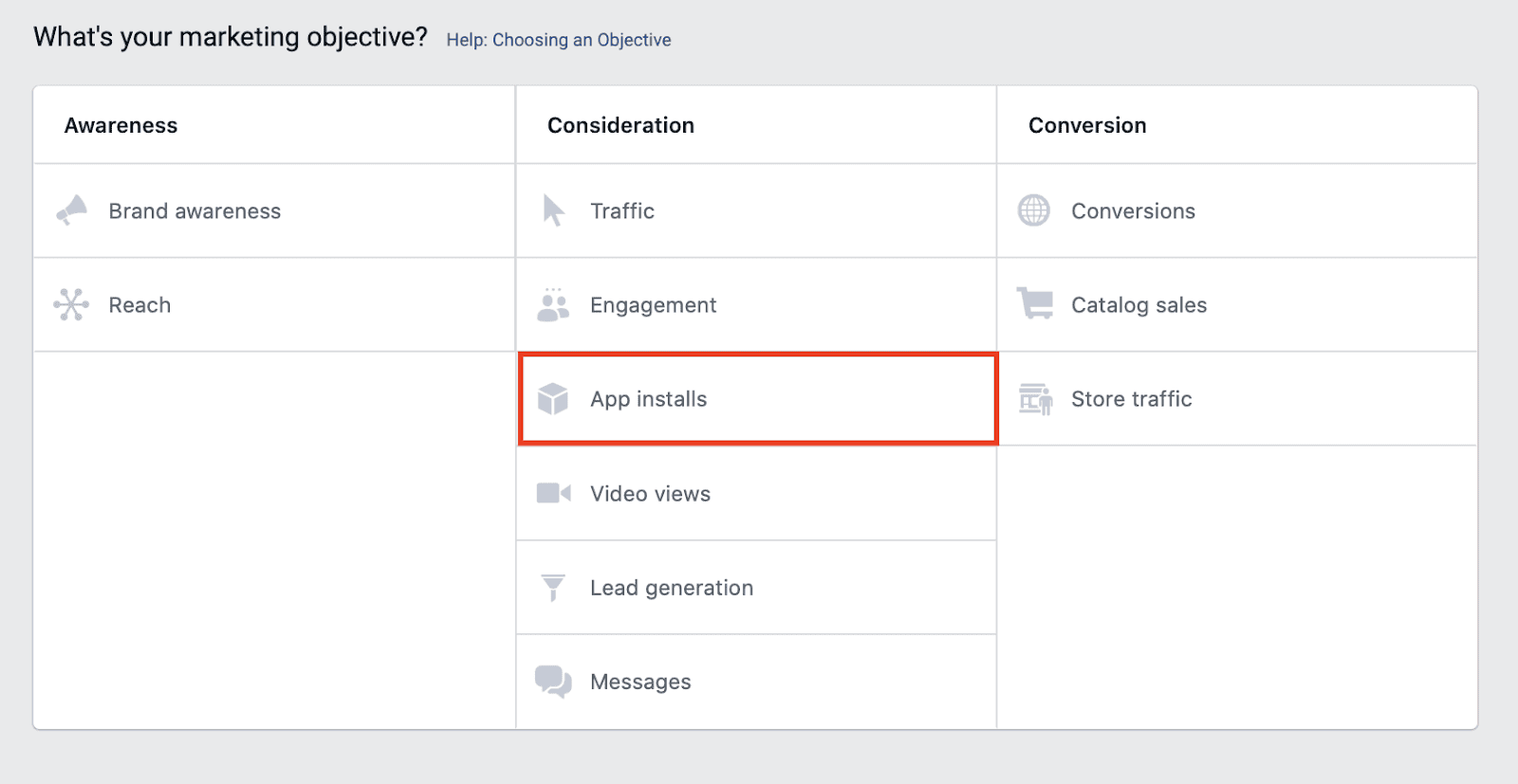 app install facebook ads