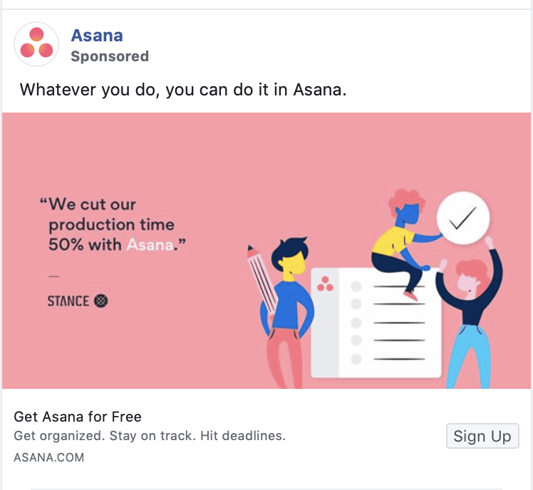 asana fb ad