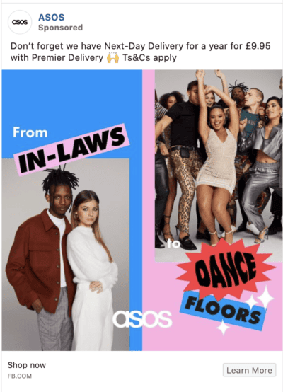 asos facebook ad