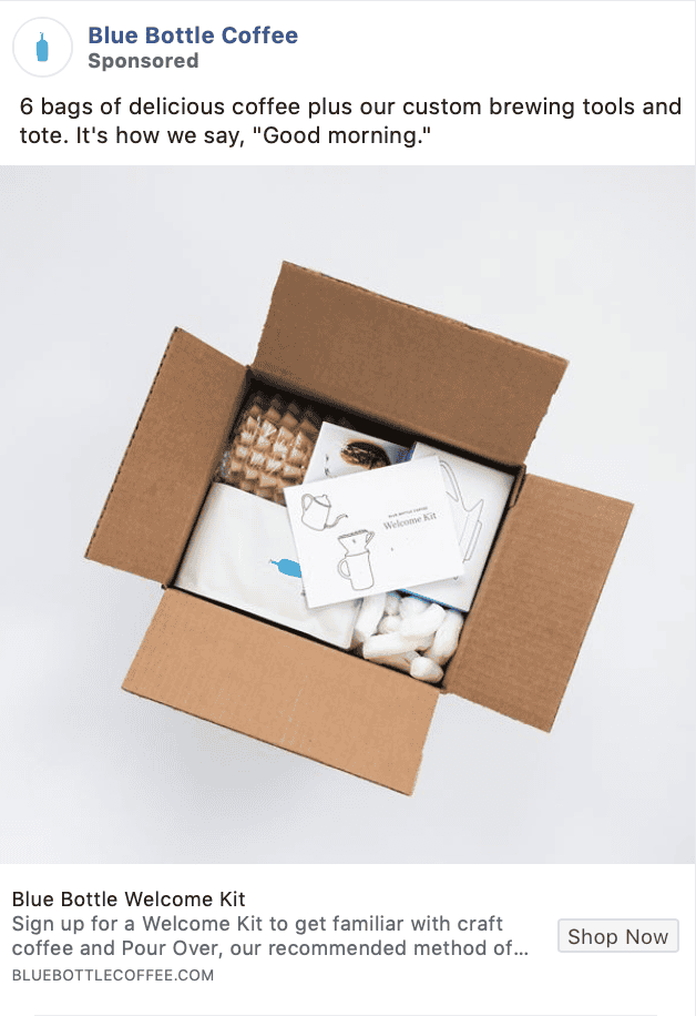 blue bottle coffee ad