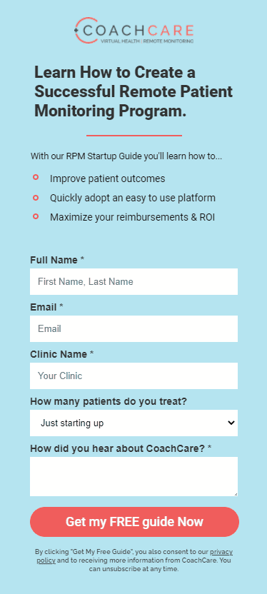 CoachCare Wedge Offer Mobile Landing Page Form