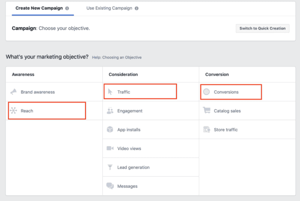consideration stage targeting 1
