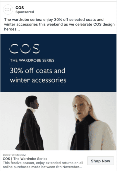 cos facebook ad