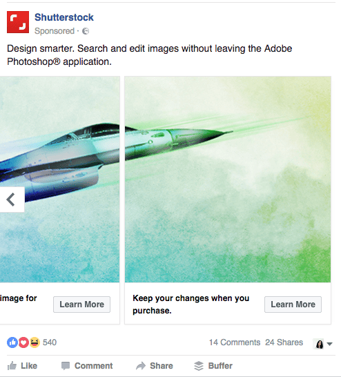 Creative carousel ad 2