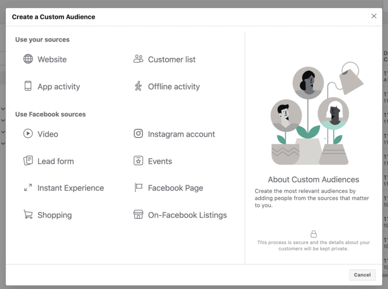 custom audience sources