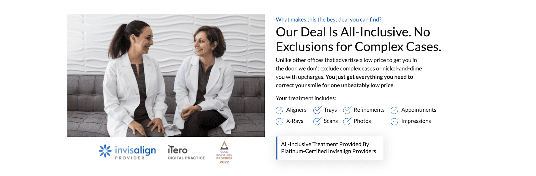 Dental landing page reduce fear