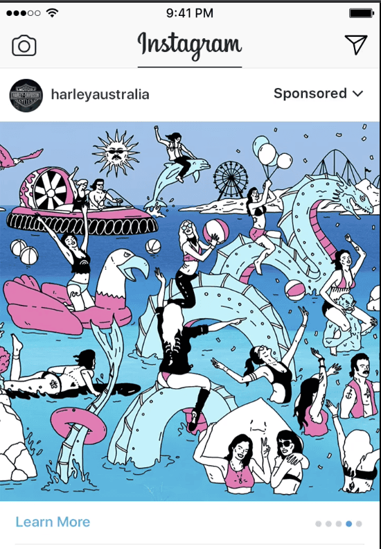facebook carousel ad example