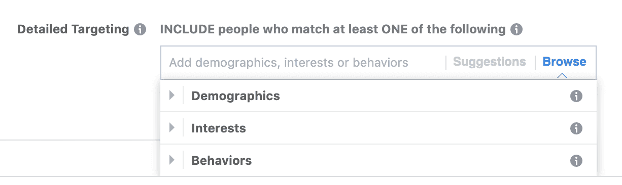 facebook ad targeting detailed