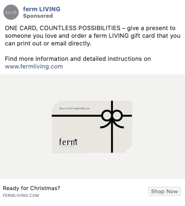 ferm facebook ad