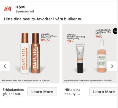 hm remarketing ad