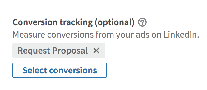Linkedin ads conversion tracking