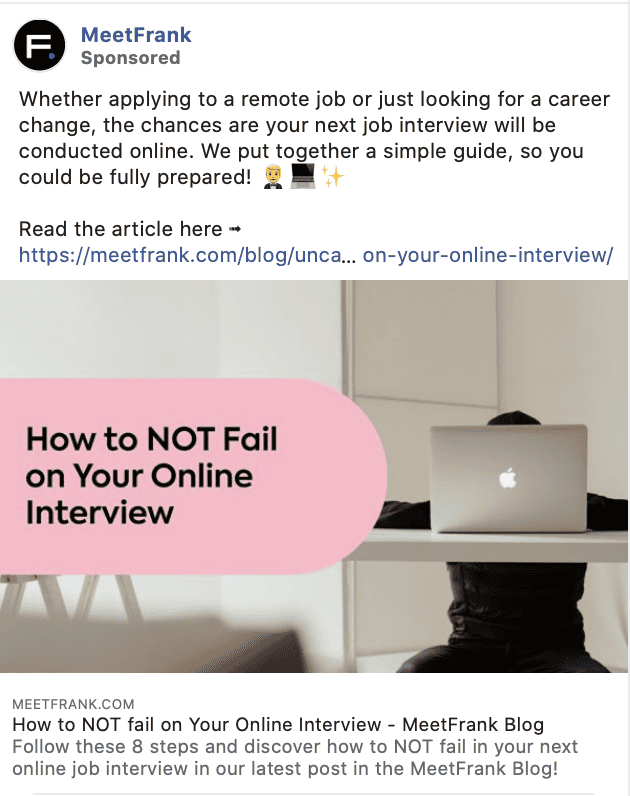meetfrank blog ad