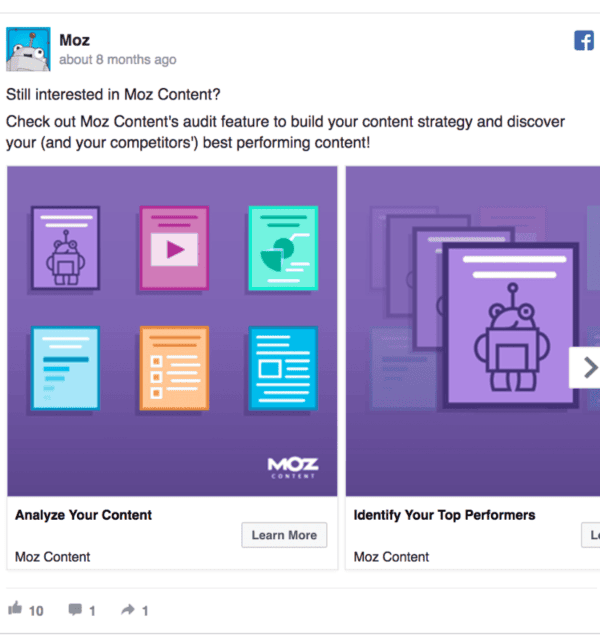 Moz remarketing