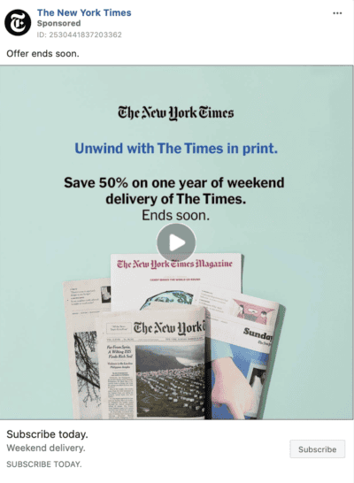 nyt facebook ad