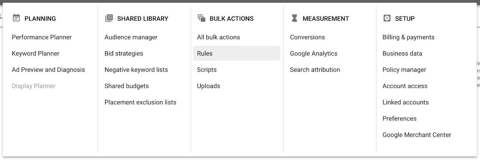 optimizing google ads with rules