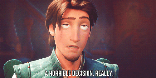 tangled bad decision meme