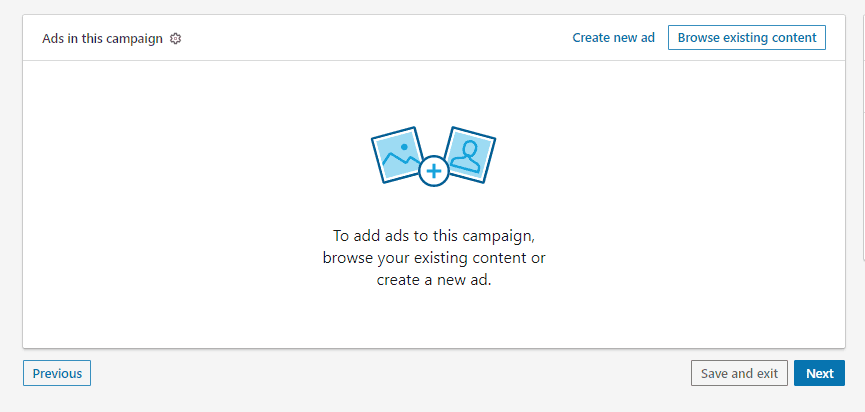 Create new linkedin ad