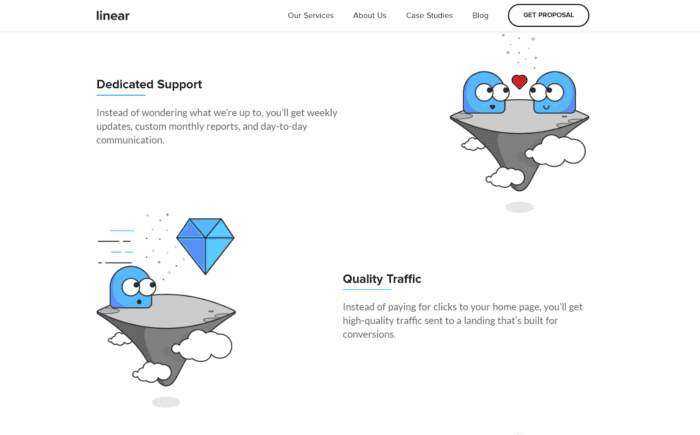 linear landing page checklist