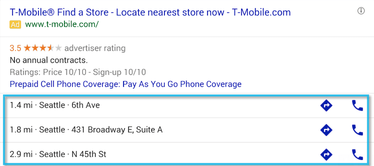 location extension