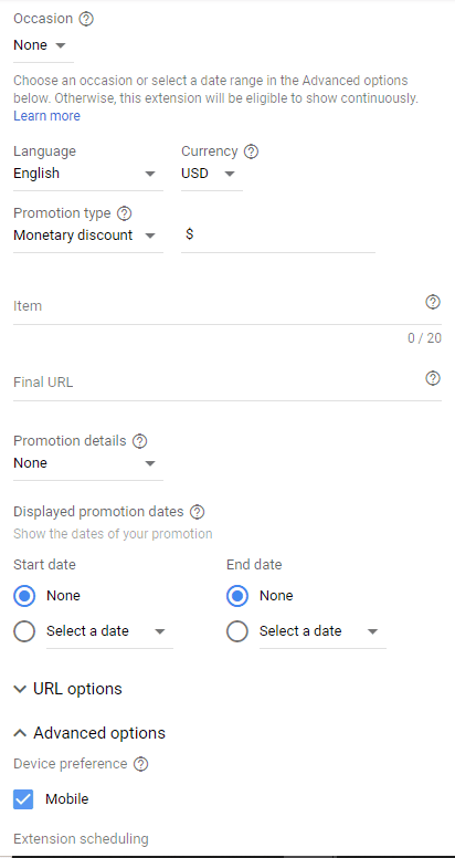 promotion extension