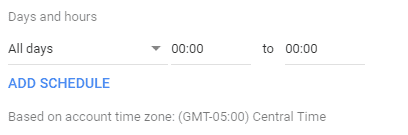 create google ad extensions 9 add a schedule