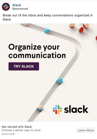 slack facebook ad