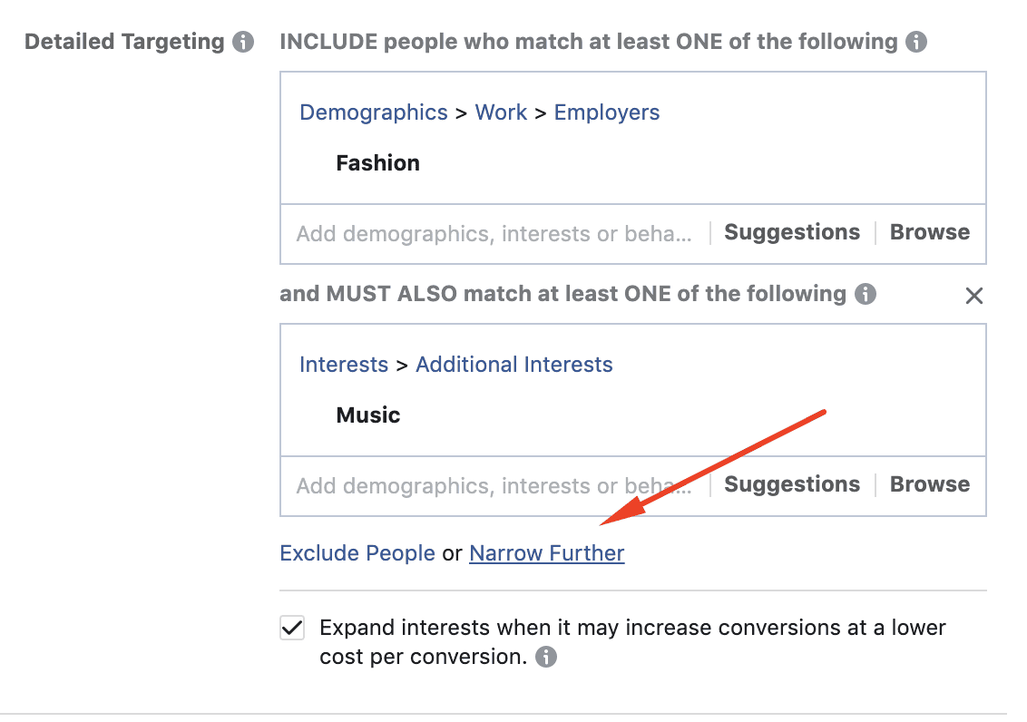 target based on interests 1
