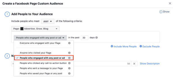 target engaged facebook audiences