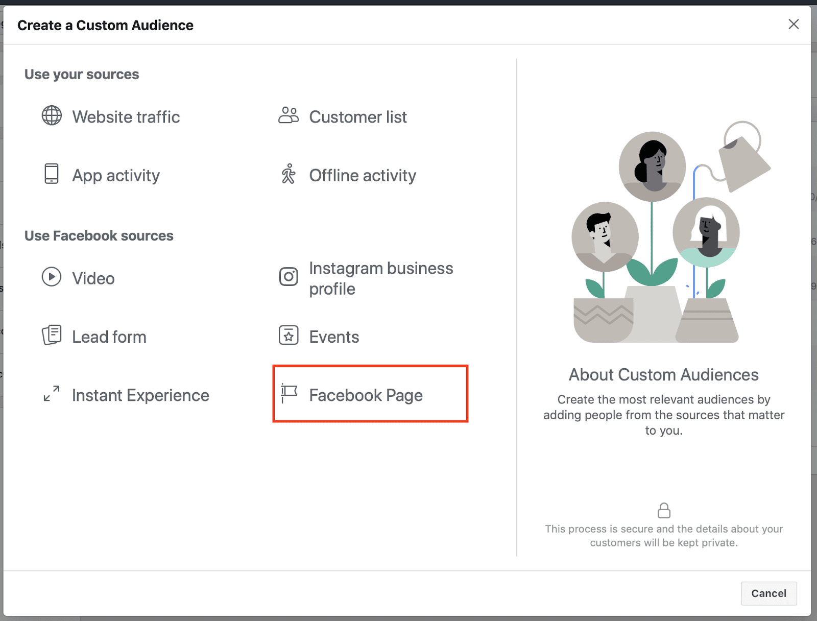 target facebook page engagement