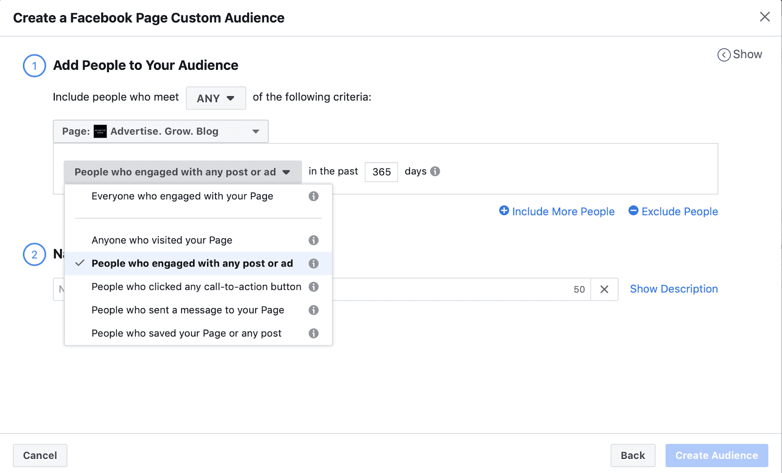 target facebook page fans 1