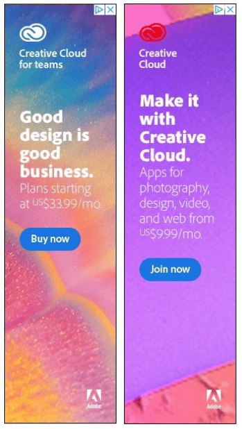 Google Ads Display Ads Adobe Example customized for audiences