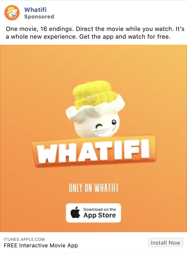 whatifi facebook ad